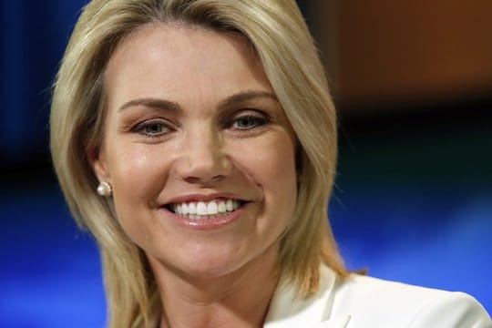 Heather Nauert war Moderatorin bei Fox News, bevor sie Sprecherin des im US-Außenministerium wurde.