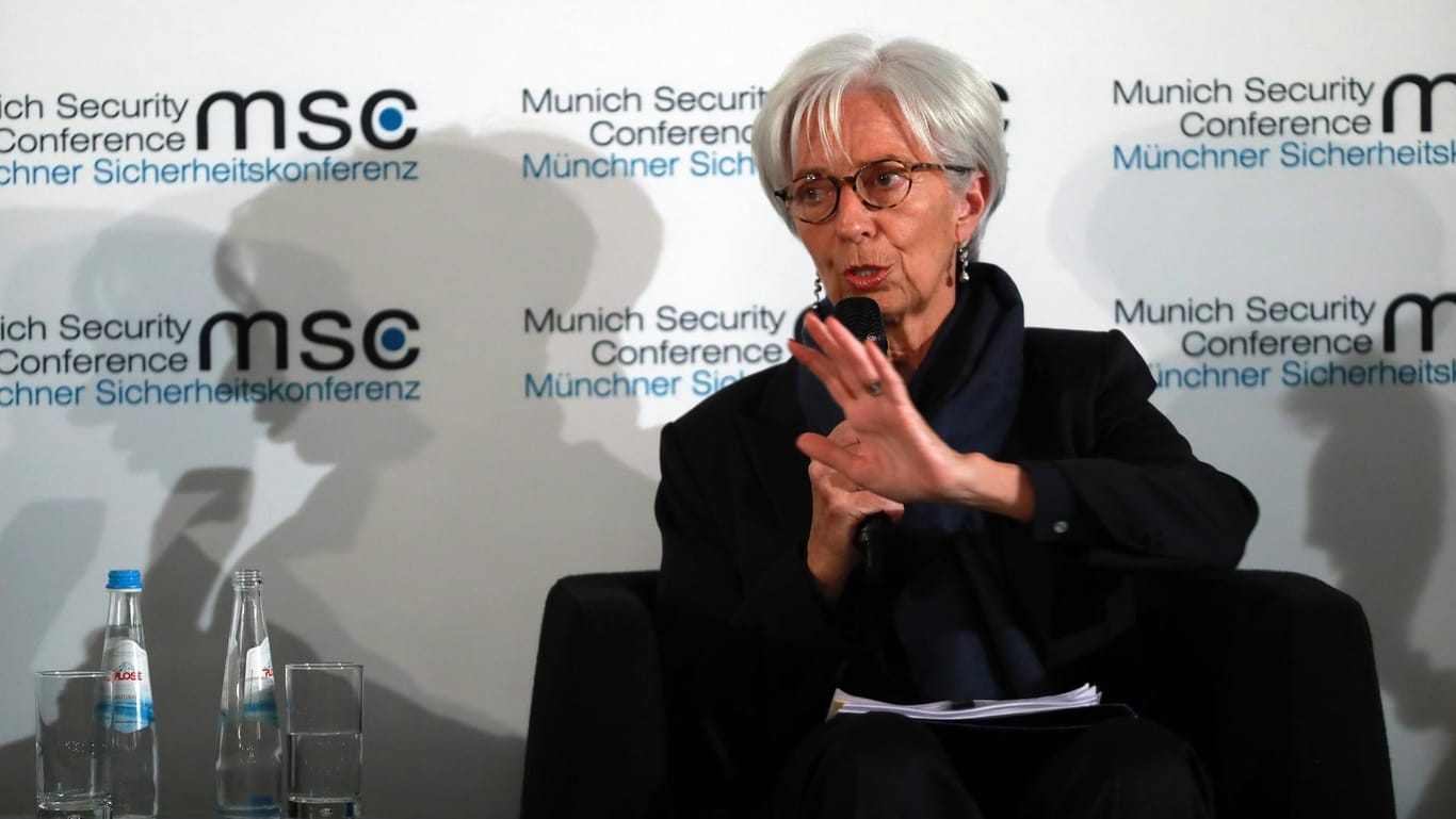 Christine Lagarde in München: Die Chefin des Internationalen Währungsfonds betrachtet Chinas Handeln mit kritischem Blick.
