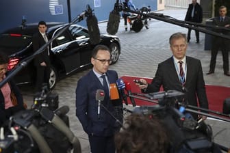 Heiko Maas beim EU-Außenministertreffen.