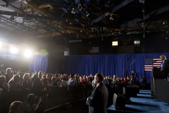 Donald Trump bei seiner Rede in Miami.