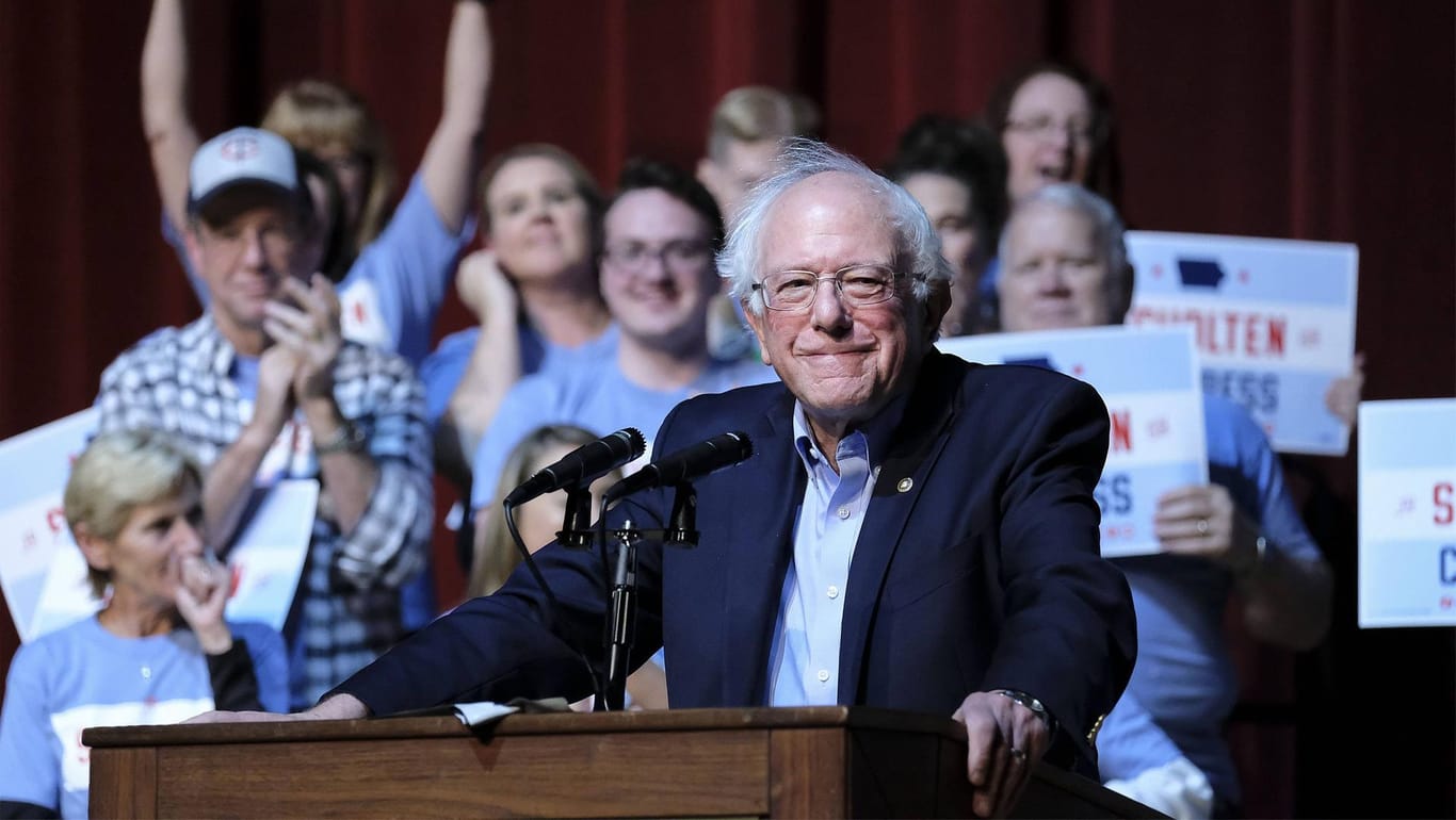 Bernie Sanders bei einer Wahlkampfveranstaltung im Oktober: Der 77-Jährige ist vor allem bei der amerikanischen Jugend beliebt.