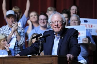 Bernie Sanders bei einer Wahlkampfveranstaltung im Oktober: Der 77-Jährige ist vor allem bei der amerikanischen Jugend beliebt.