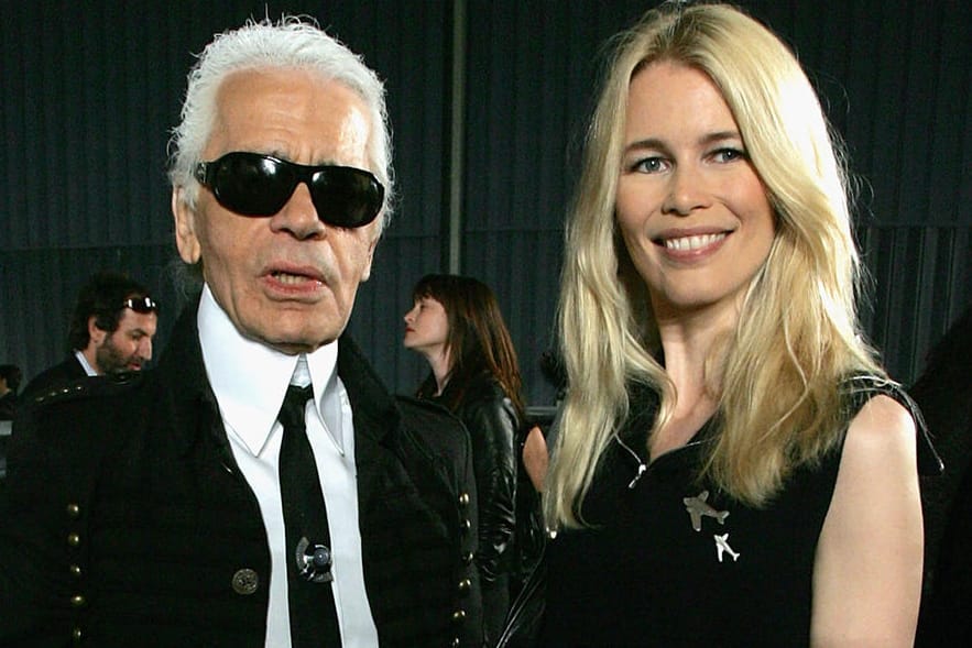 Karl Lagerfeld und Claudia Schiffer: Er gilt als ihr Entdecker.