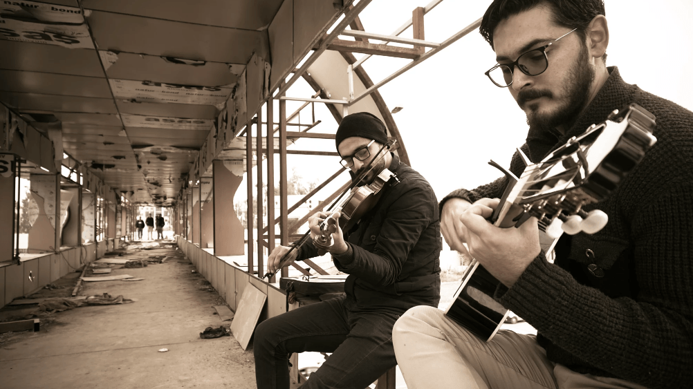 Straßenmusik war unter dem IS strengstens verboten. Nun ist sie wieder möglich.