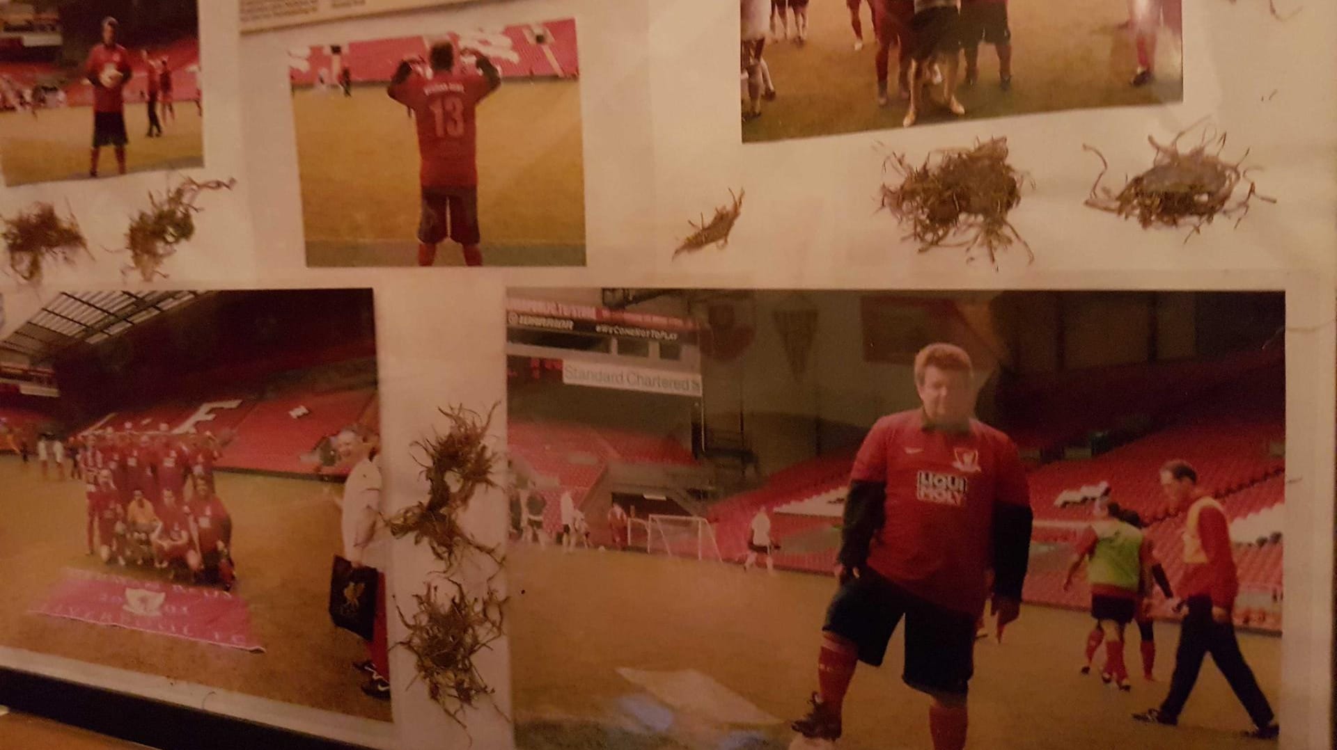 Udo 2013 mit den "German Reds" bei einem Fan-Turnier in Anfield.