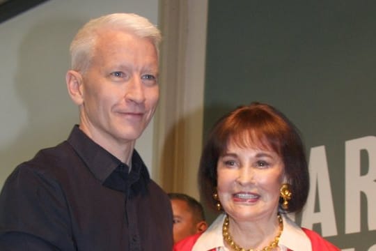 Gloria Vanderbilt mit ihrem Sohn, dem CNN-Moderator Anderson Cooper.