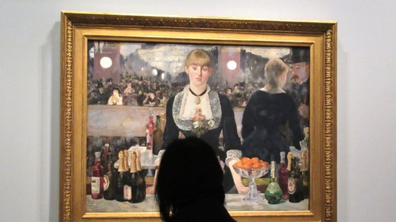 "Eine Bar im Folies-Bergere" von Edouard Manet in der Fondation Louis Vuitton in Paris.