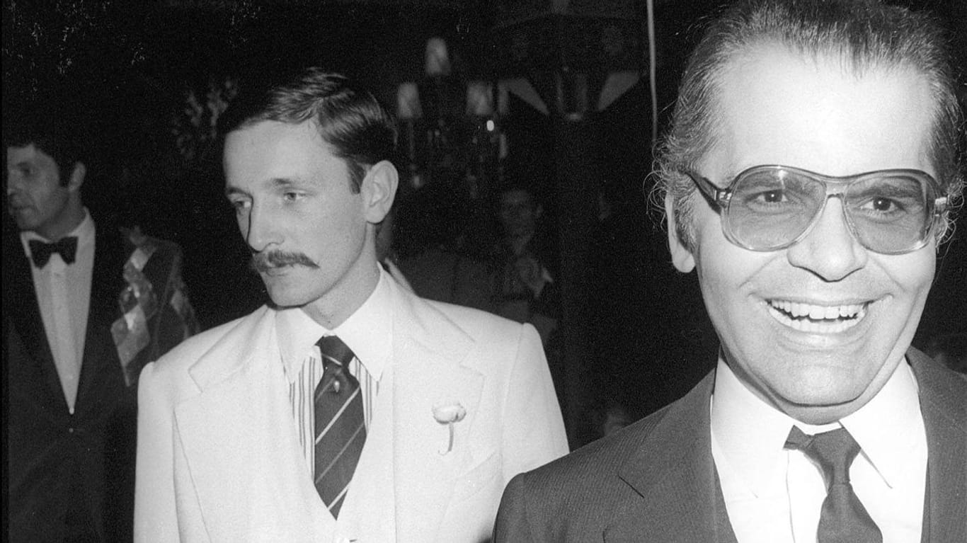 Jacques de Bascher und Karl Lagerfeld im Jahr 1978.
