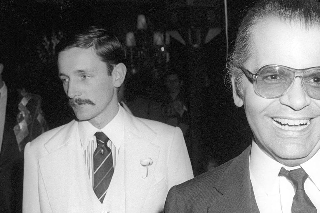 Jacques de Bascher und Karl Lagerfeld im Jahr 1978.
