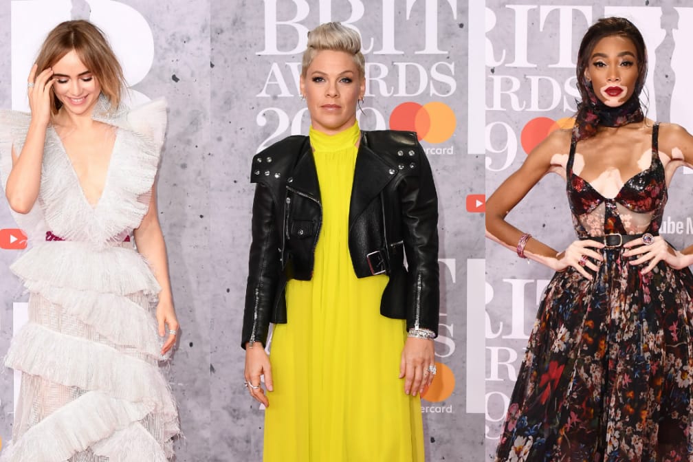 Suki Waterhouse, Pink und Winnie Harlow: Sie alle flanierten bei den Brit Awards über den roten Teppich.
