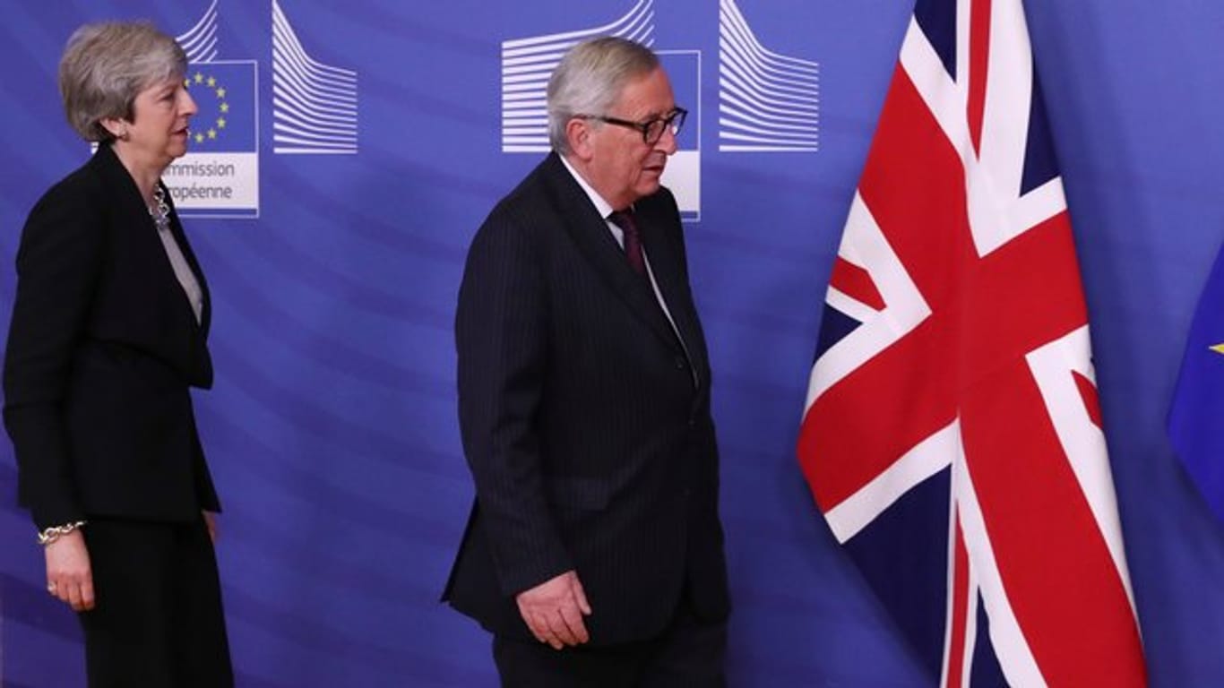 Bei dem Gespräch zwischen May und EU-Kommissionschef Jean-Claude Juncker wurde kein Durchbruch erzielt.