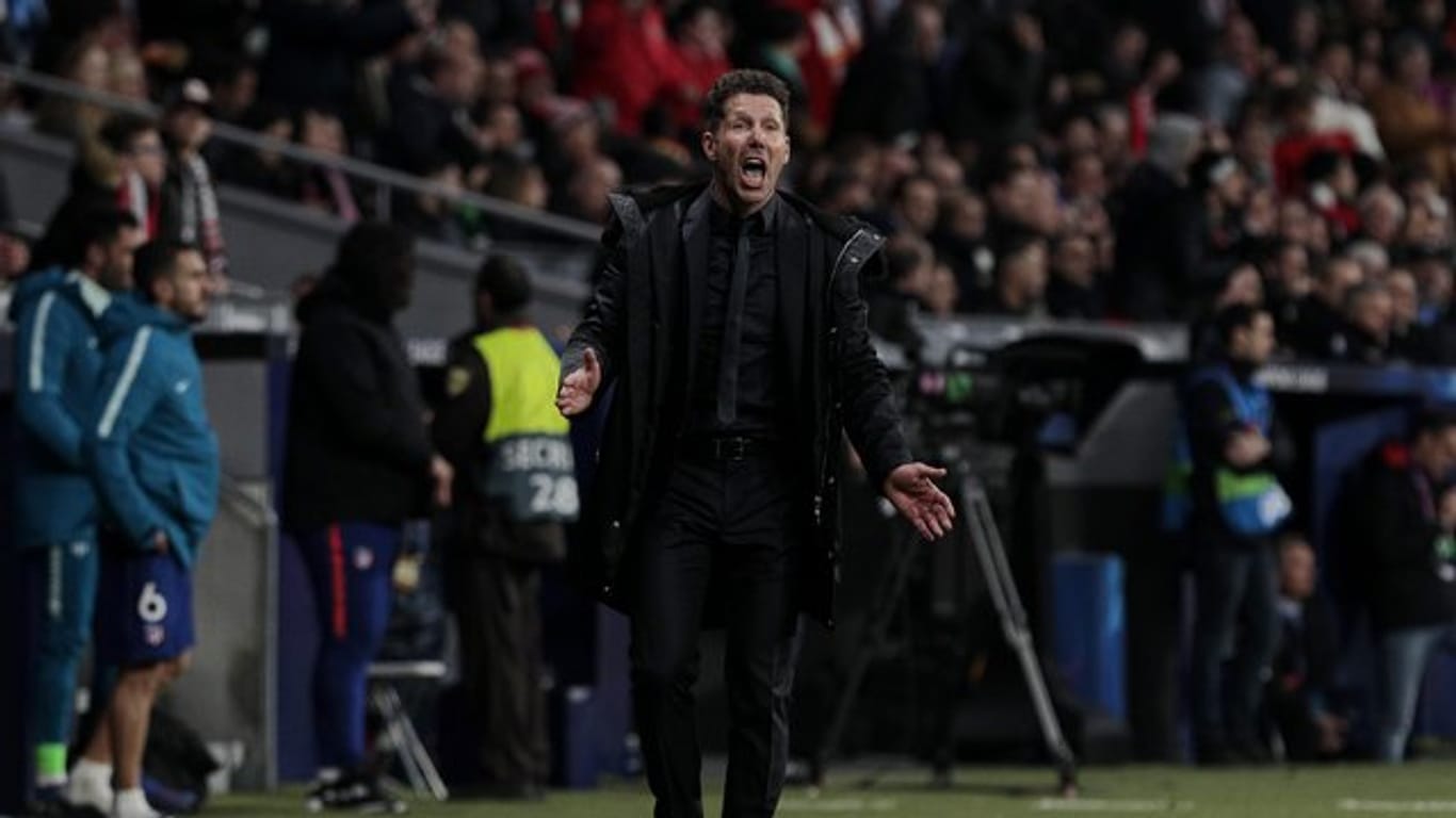 Atlético-Trainer Diego Simeone sorgte erneut für Aufsehen.