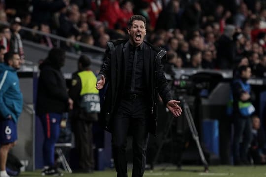 Atlético-Trainer Diego Simeone sorgte erneut für Aufsehen.