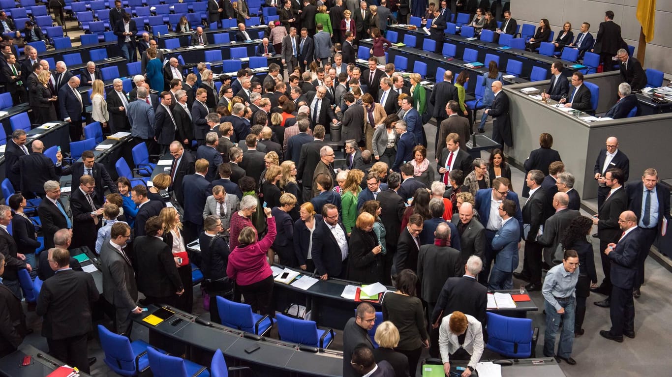 Abstimmung im Bundestag.