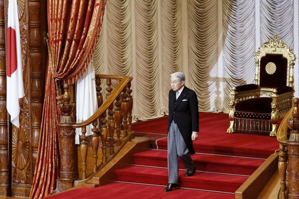 Kaiser Akihito wird am 30.