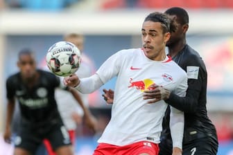 RB Leipzig kann sich gut vorstellen, mit Yussuf Poulsen (v) zu verlängern.