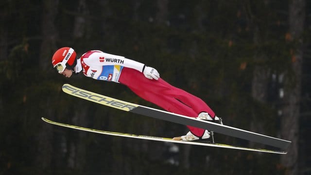 Eric Frenzel legte einen starken Sprung hin.