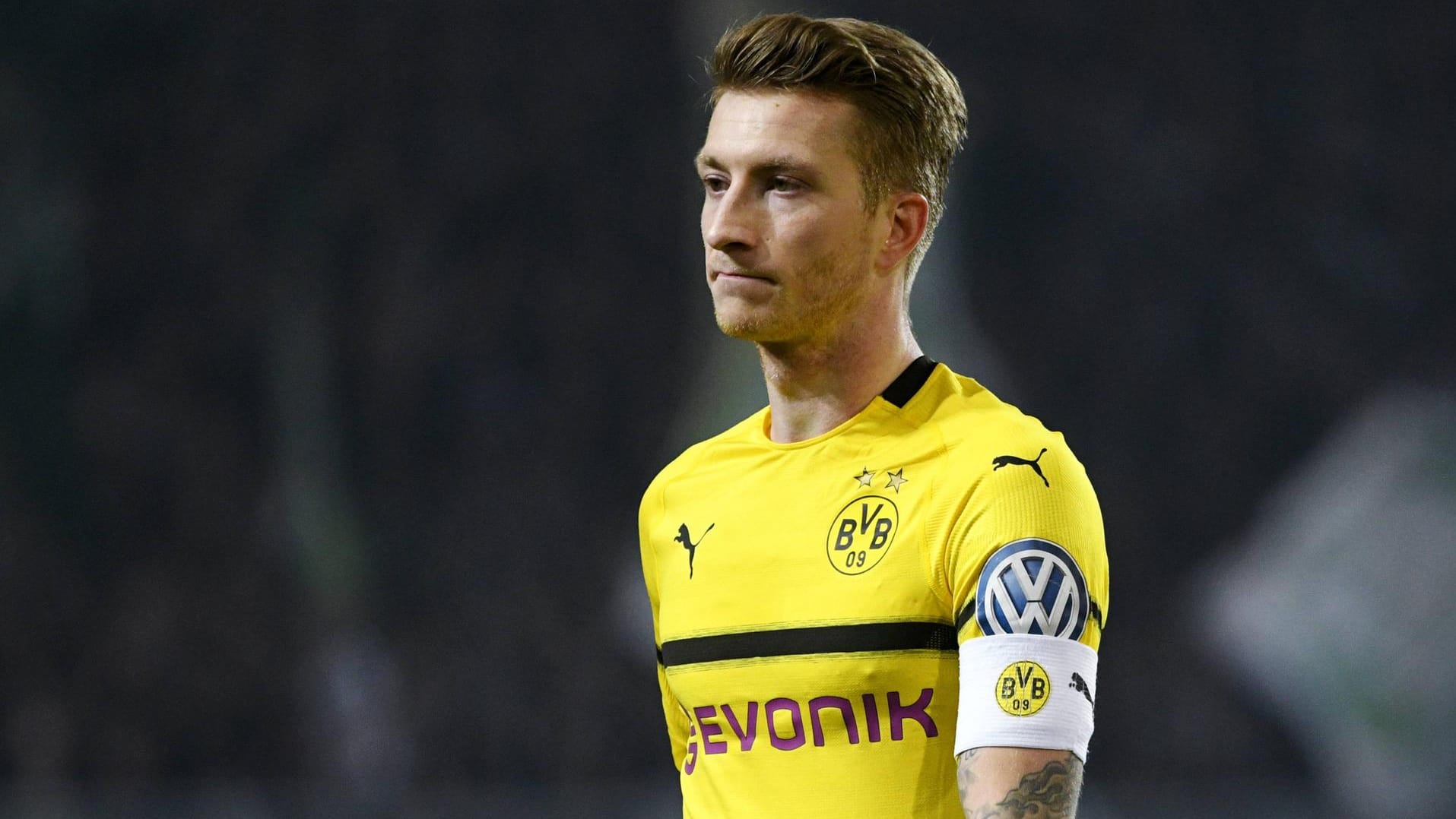 Enttäuscht: Marco Reus im DFB-Pokalspiel gegen Werder Bremen am 5. Februar – sein bisher letzter Einsatz. Enttäuscht: Marco Reus im DFB-Pokalspiel gegen Werder Bremen am 5. Februar – sein bisher letzter Einsatz.