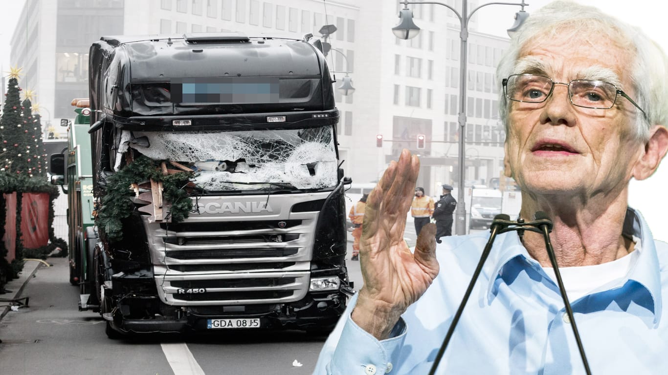 Grünen-Politiker Hans-Christian Ströbele kritisiert die Rolle der Behörden bei der Abschiebung Bilal B. A. nach dem Anschlag auf den Weihnachtsmarkt am Breitscheidplatz in Berlin.