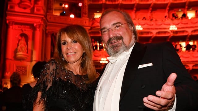 Ireen Sheer und ihr Mann Klaus-Jürgen Kahl beim Semperopernball in Dresden.