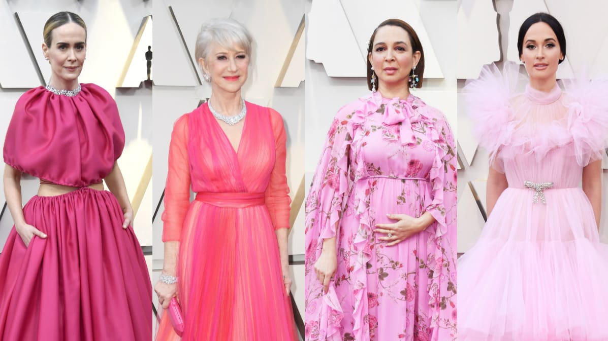 Pink- und Rosatöne waren eindeutig der Renner bei den diesjährigen Oscars.