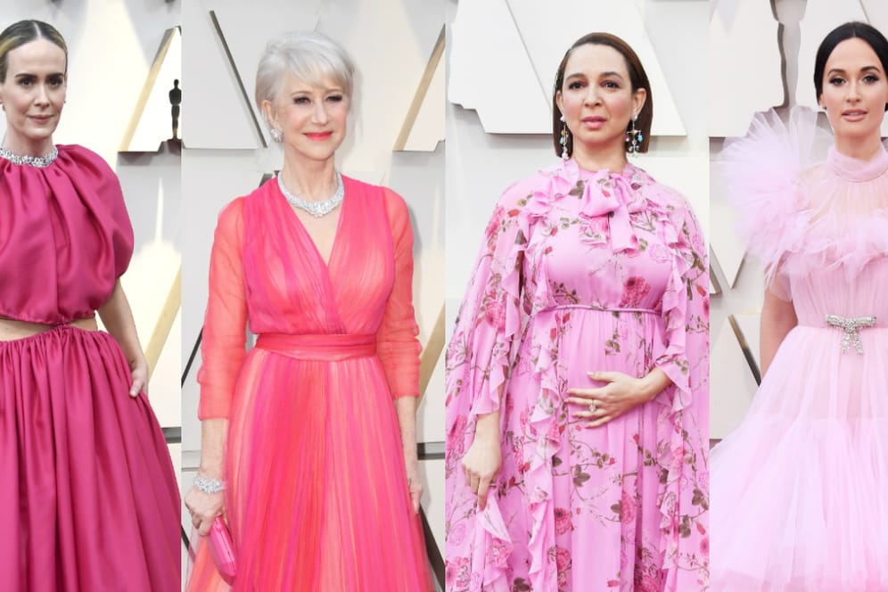 Pink- und Rosatöne waren eindeutig der Renner bei den diesjährigen Oscars.