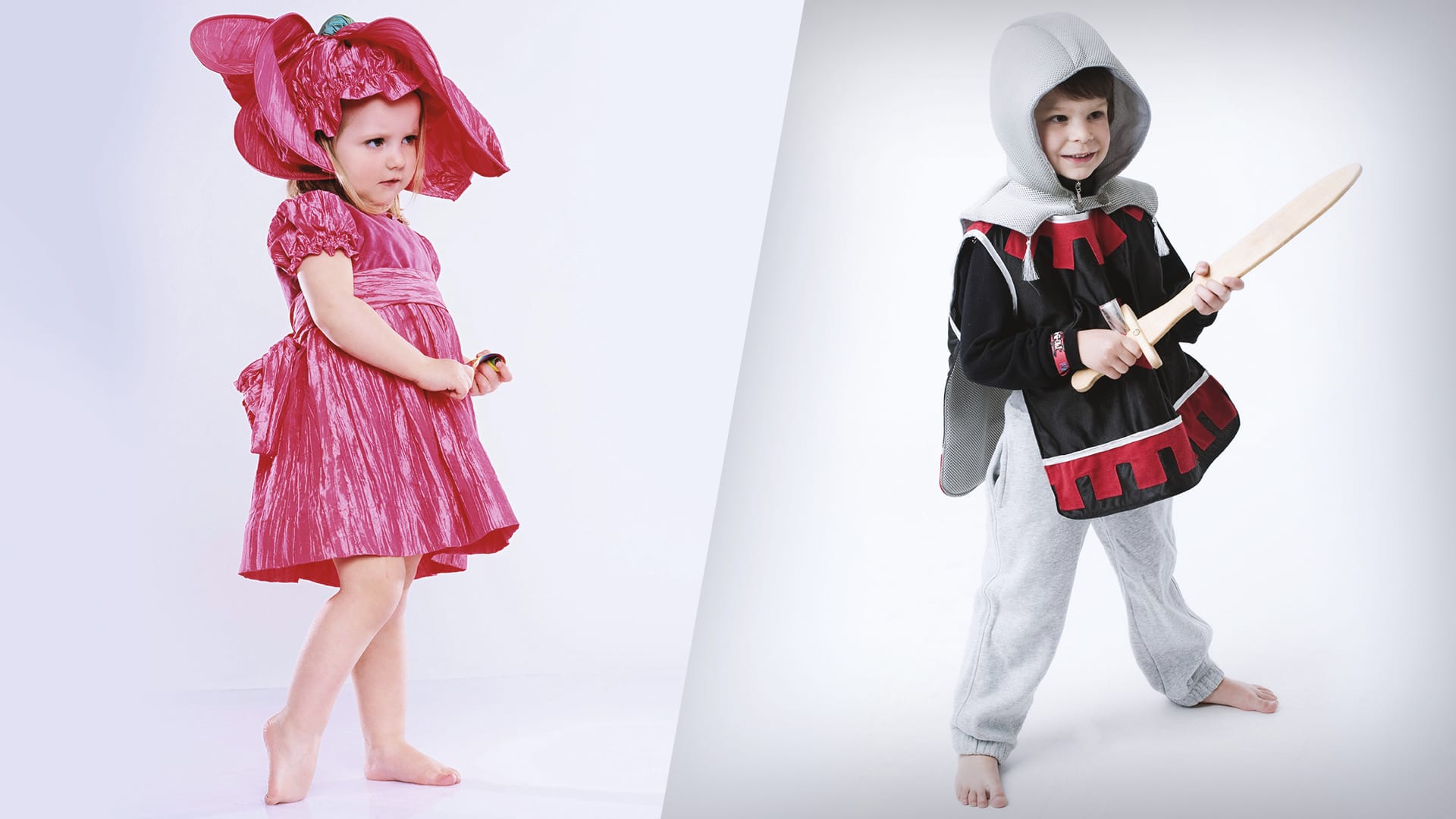 Der Unterschied: Freizügige Kostüme gibt es sogar für junge Mädchen.