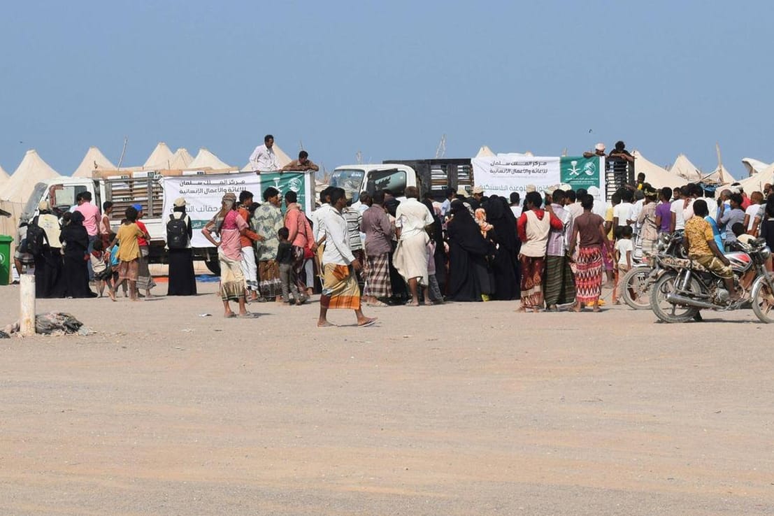 Ein Versorgungscamp in Jemen: 24 Millionen Menschen – 80 Prozent der Bevölkerung – brauchen nach Angaben der Vereinten Nationen (UN) Hilfe.