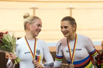 Sollen auch bei der WM in Pruszkow Grund zur Freude haben: Emma Hinze (l) und Miriam Welte.