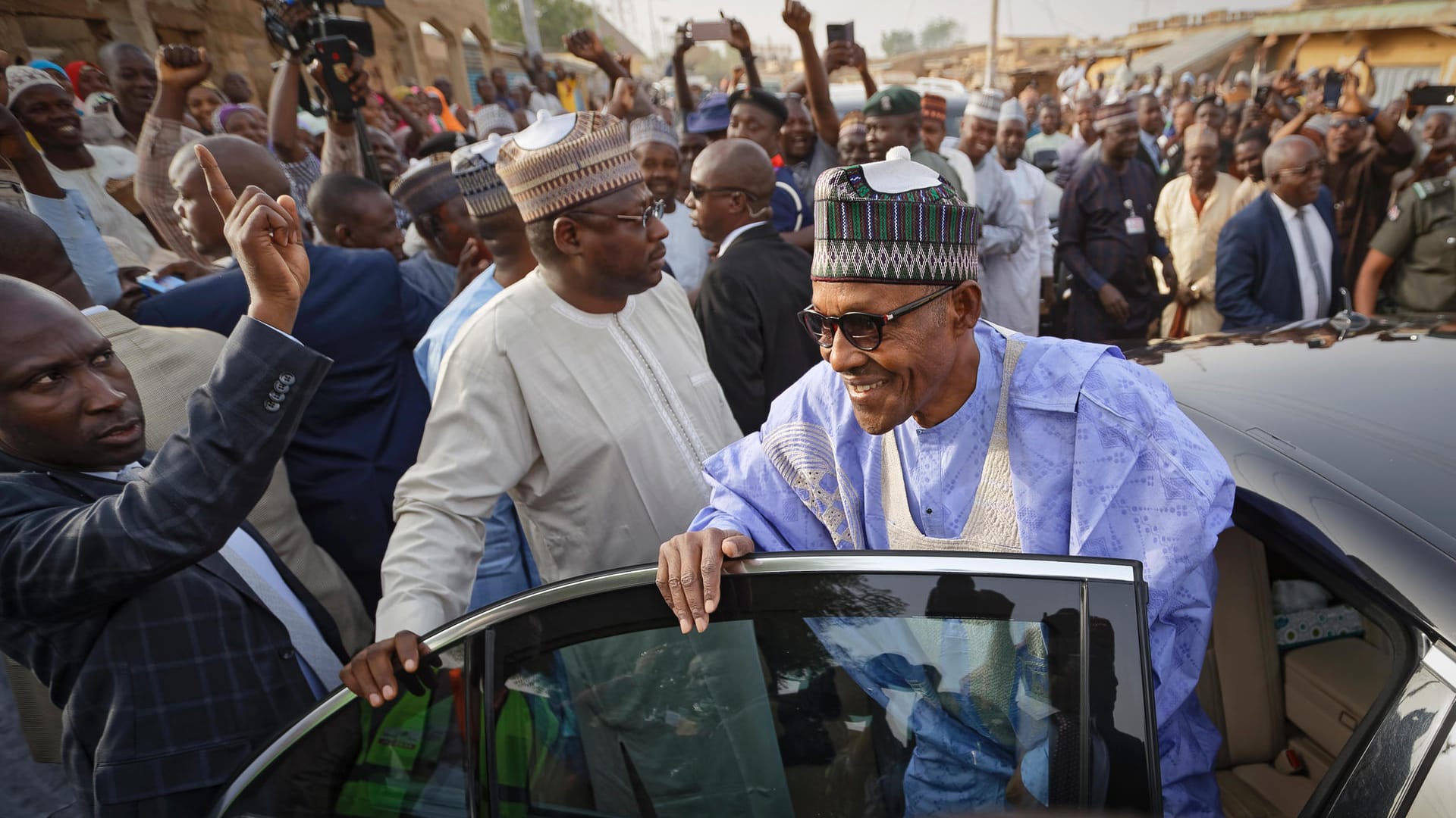 Muhammadu Buhari: Nigerias Staatschef wird eine zweite Amtszeit antreten. Muhammadu Buhari: Nigerias Staatschef wird eine zweite Amtszeit antreten.