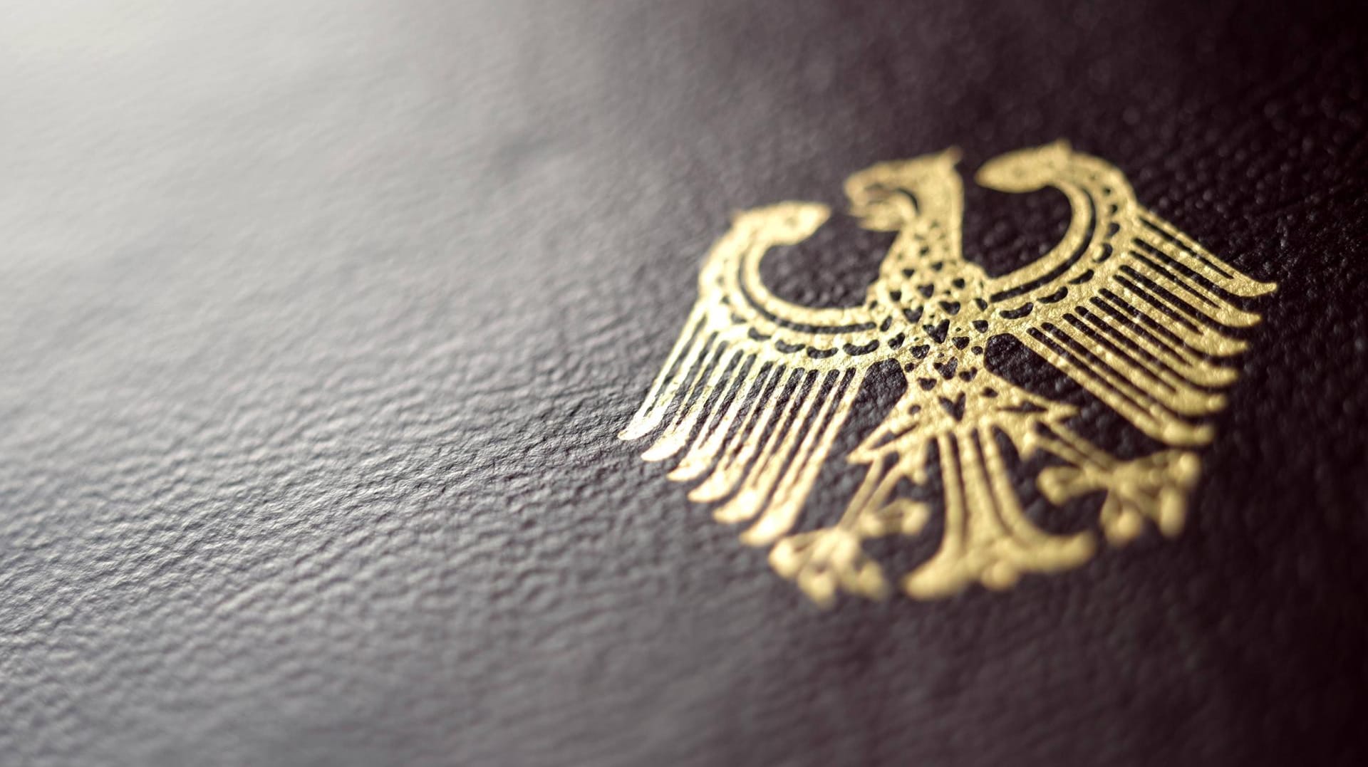 Bundesadler auf Deutschem Reisepass, Detailaufnahme (Symbolbild): Die Zahl der Gefährdern liegt insgesamt bei 260 Personen. Bundesadler auf Deutschem Reisepass, Detailaufnahme (Symbolbild): Die Zahl der Gefährdern liegt insgesamt bei 260 Personen.