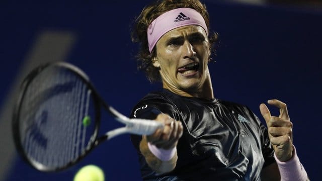 Druckvolles Spiel: Alexander Zverev zieht ins Halbfinale ein.