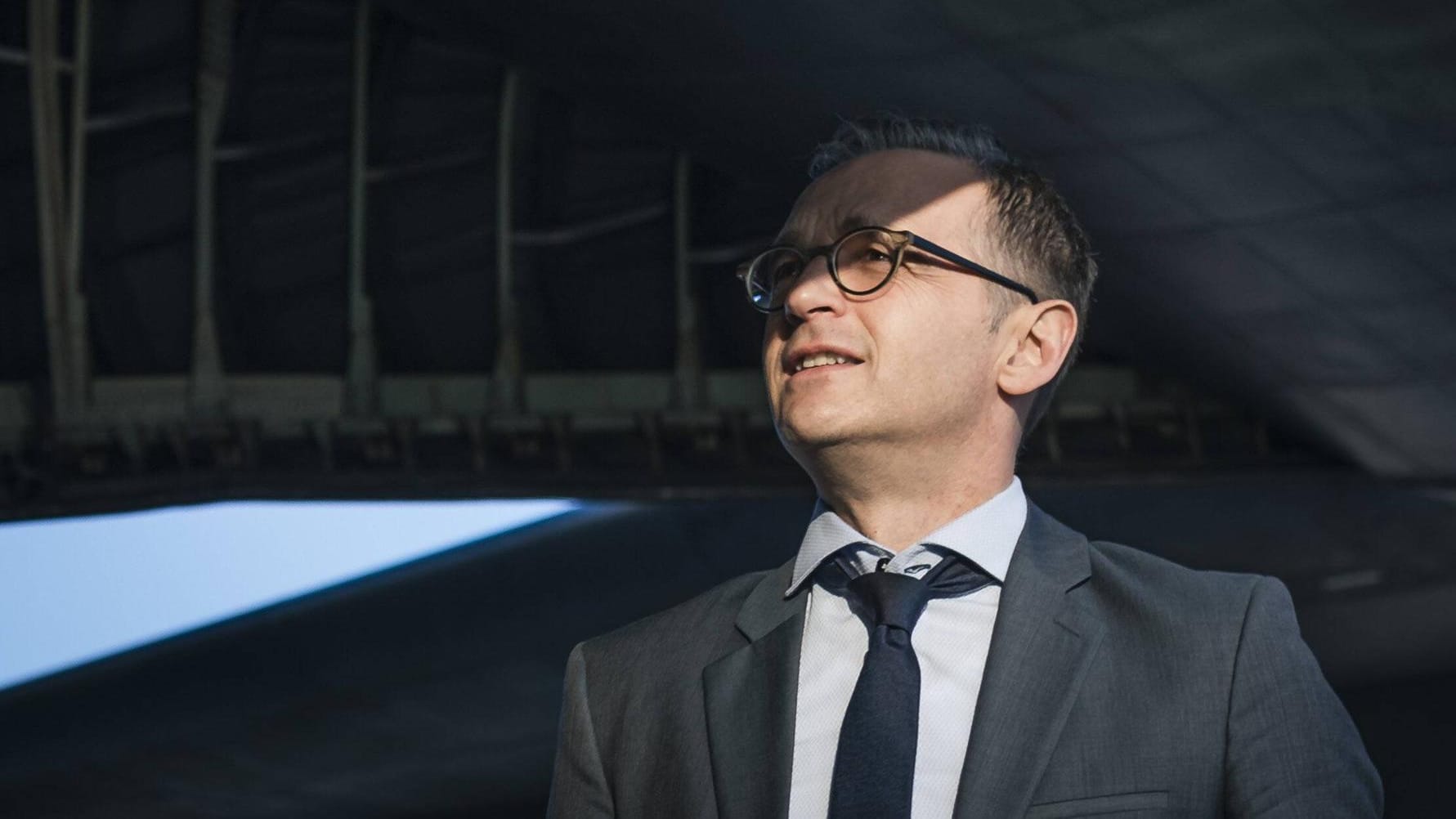 Außenminister Heiko Maas steigt im Oktober in Erbil in ein Flugzeug der Luftwaffe: Damals trat kein Fehler auf.