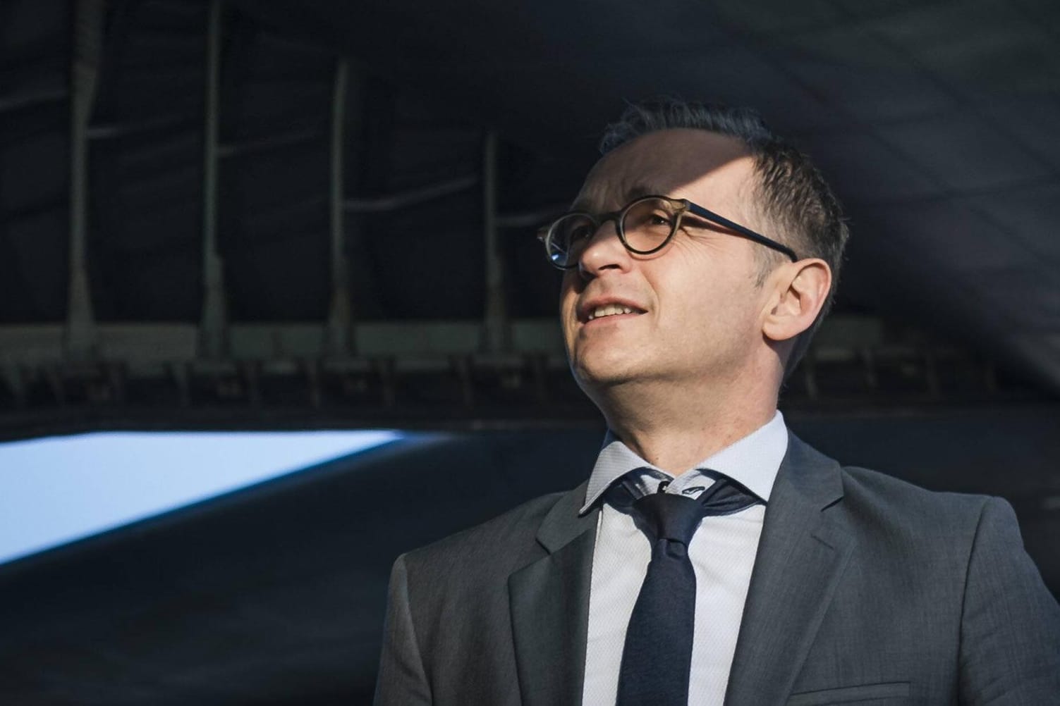 Außenminister Heiko Maas steigt im Oktober in Erbil in ein Flugzeug der Luftwaffe: Damals trat kein Fehler auf.