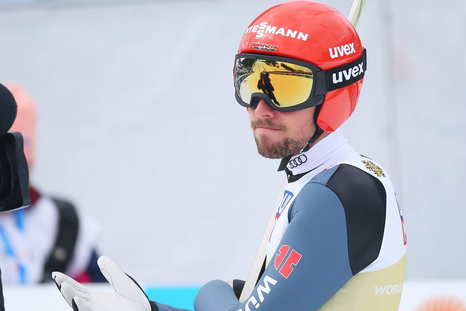 Enttäuscht: Johannes Rydzek nach dem Springen.