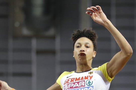 Malaika Mihambo hat sich in Glasgow für das Finale qualifiziert.