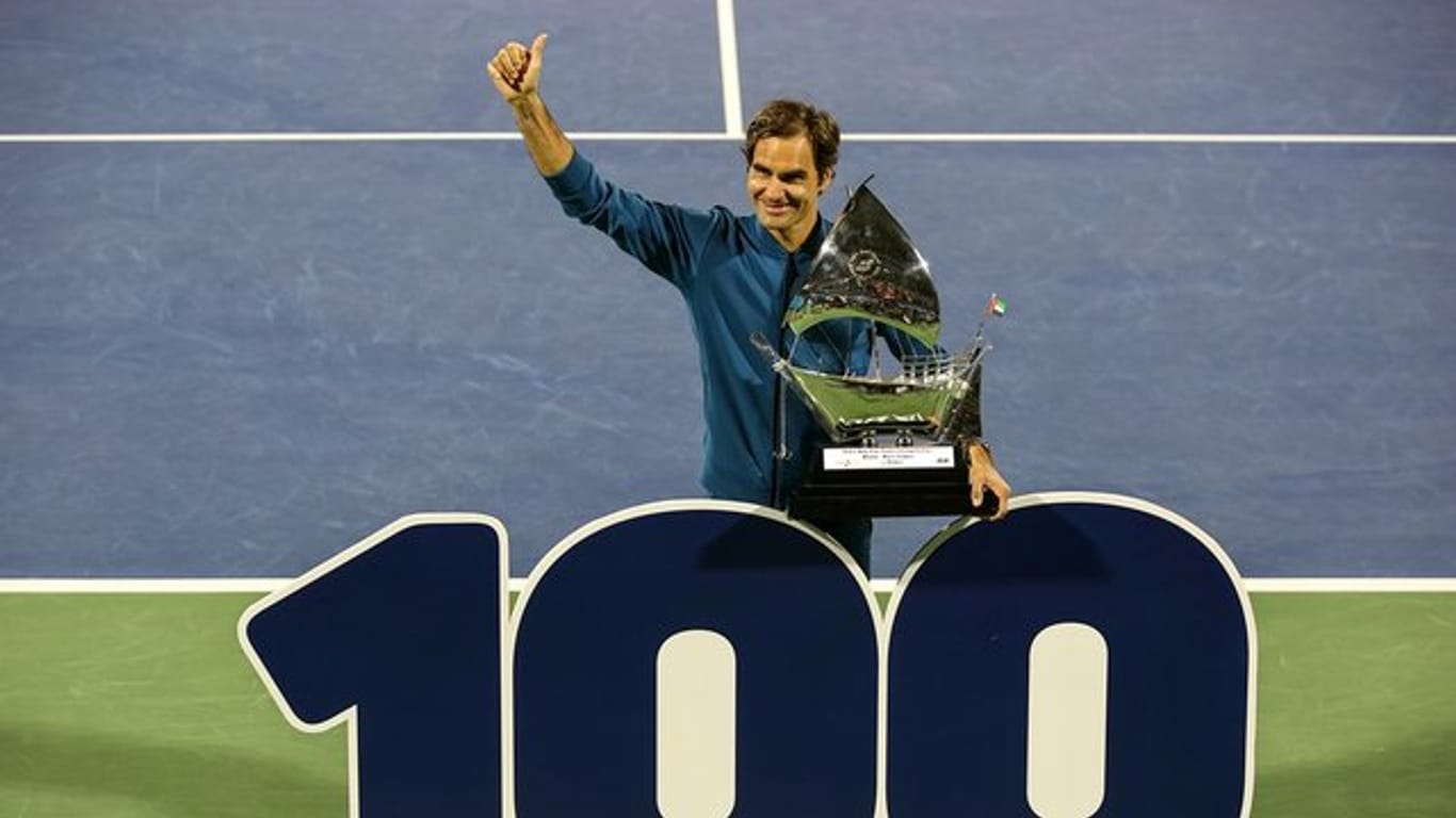Roger Federer feierte seinen 100.