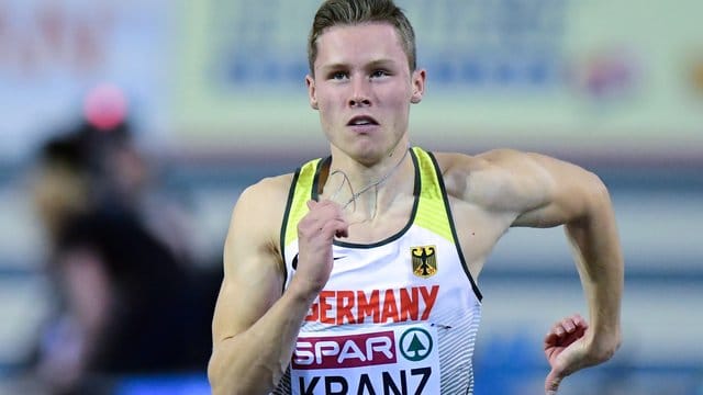 Sprinter Kevin Kranz erreichte bei seiner ersten großen internationalen MEisterschaft im Finale einen achten Platz.