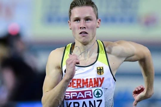 Sprinter Kevin Kranz erreichte bei seiner ersten großen internationalen MEisterschaft im Finale einen achten Platz.