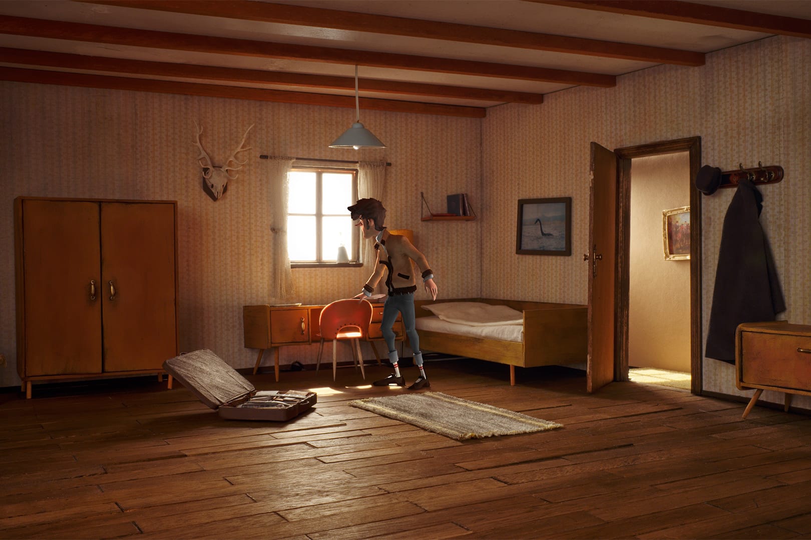 Eine Szene aus dem Spiel "Trüberbrook": Das Mystery-Adventure-Spiel wurde für die Kategorie "Beste Innovation" nominiert.
