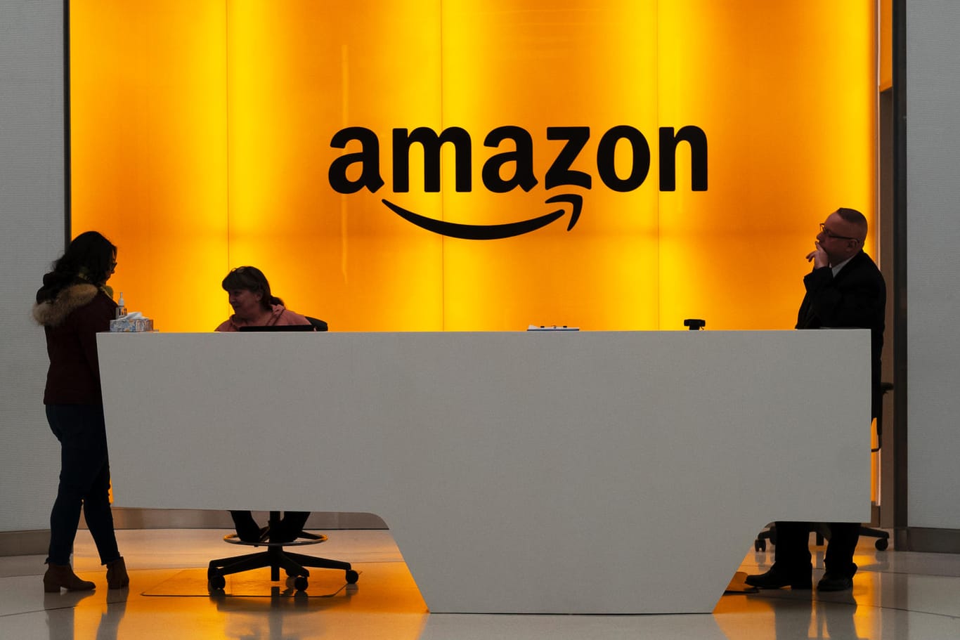 Amazon-Logo in New York: Angriff auf den Einzelhandel