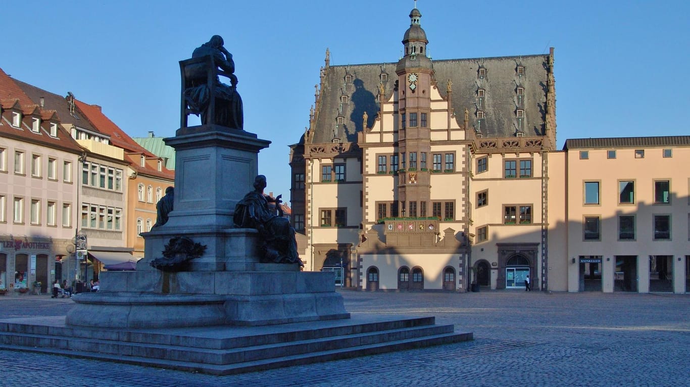 Der Marktplatz in Schweinfurt (Symbolbild): Der Vorfall ereignete sich im Zentrum der unterfränkischen Stadt.