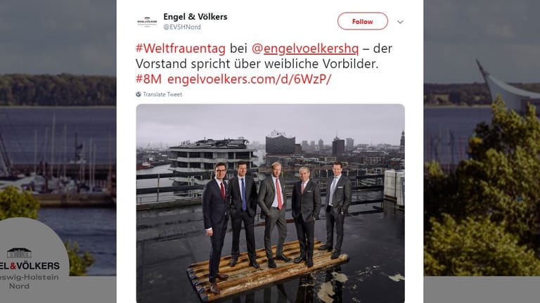 Immobilienmakler in Schleswig-Holstein: Dieser Post von Engel & Völkers sorgte im Internet für Diskussionen.