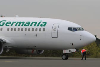 Germania: Die Airline ging Anfang Februar in die Insolvenz.