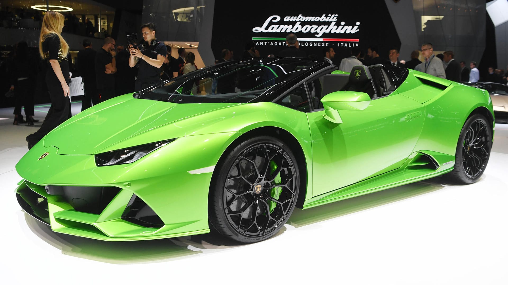 Schnelles Cabrio: Lamborghini präsentiert den Huracán Evo Spyder.