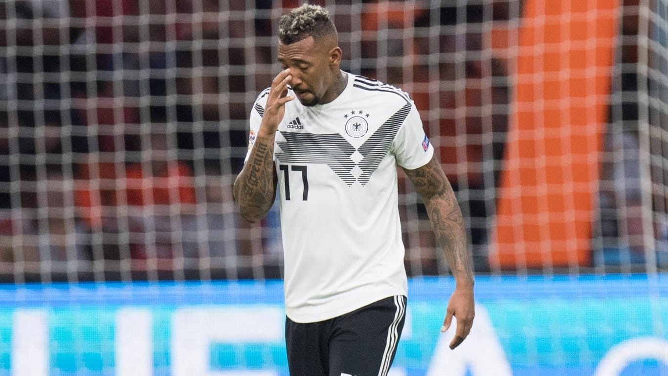 Enttäuscht: Jerome Boateng im DFB-Trikot.