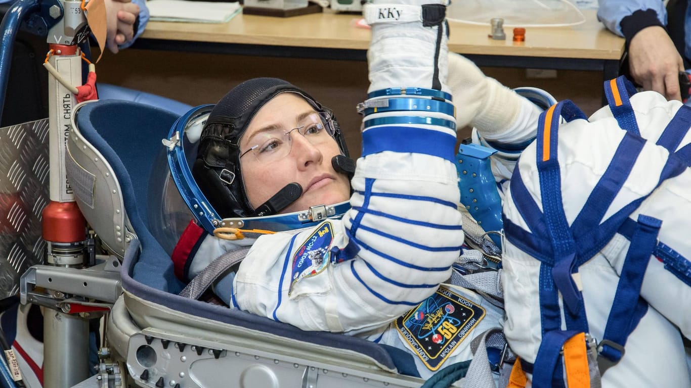Die Nasa-Astronautin Christina Koch: Koch fliegt gemeinsam mit ihrer Kollegin Anne McClain zu einem Reparatureinsatz an der ISS ins All.