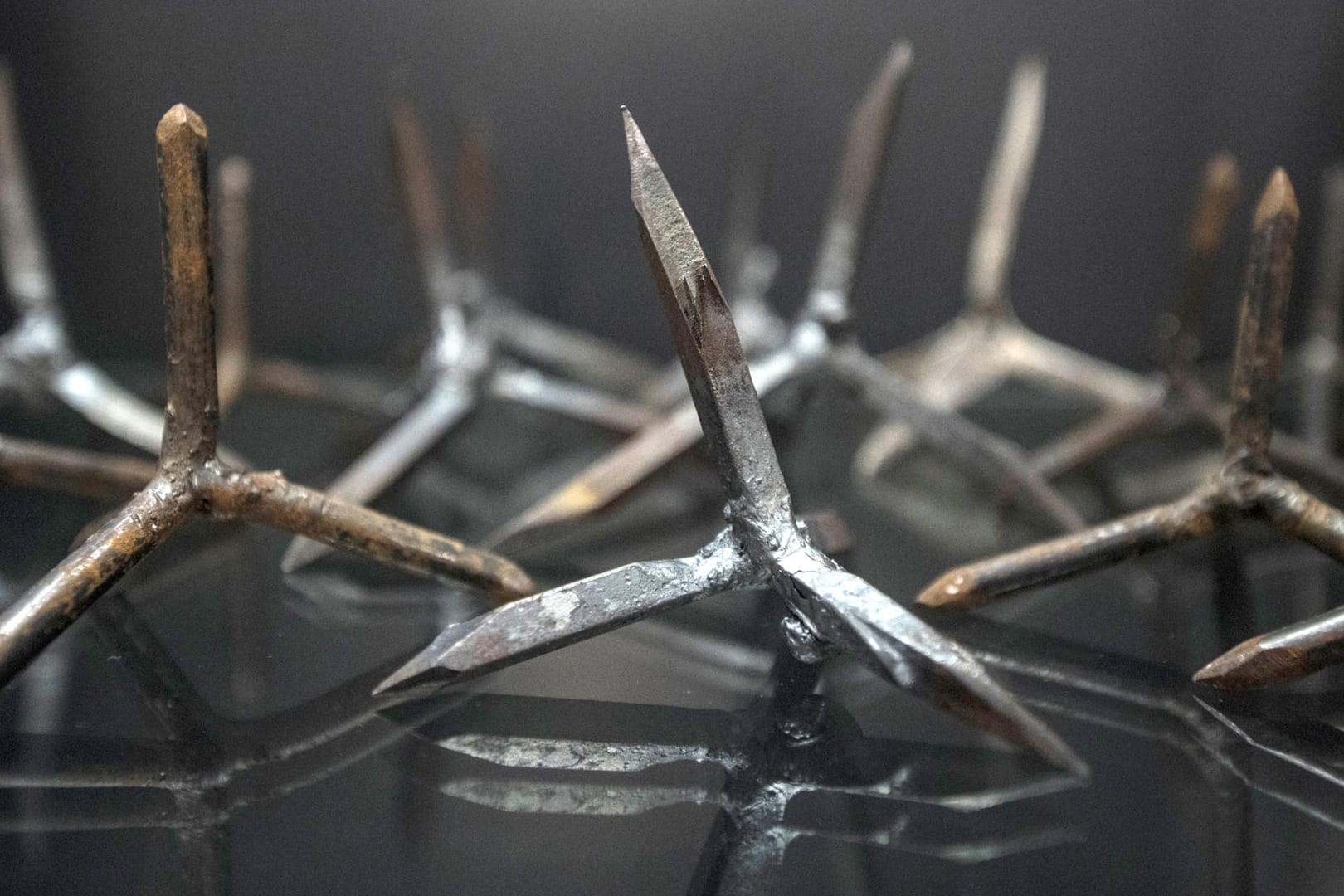 Krähenfüße im Kriminalmuseum des Polizeipräsidiums
