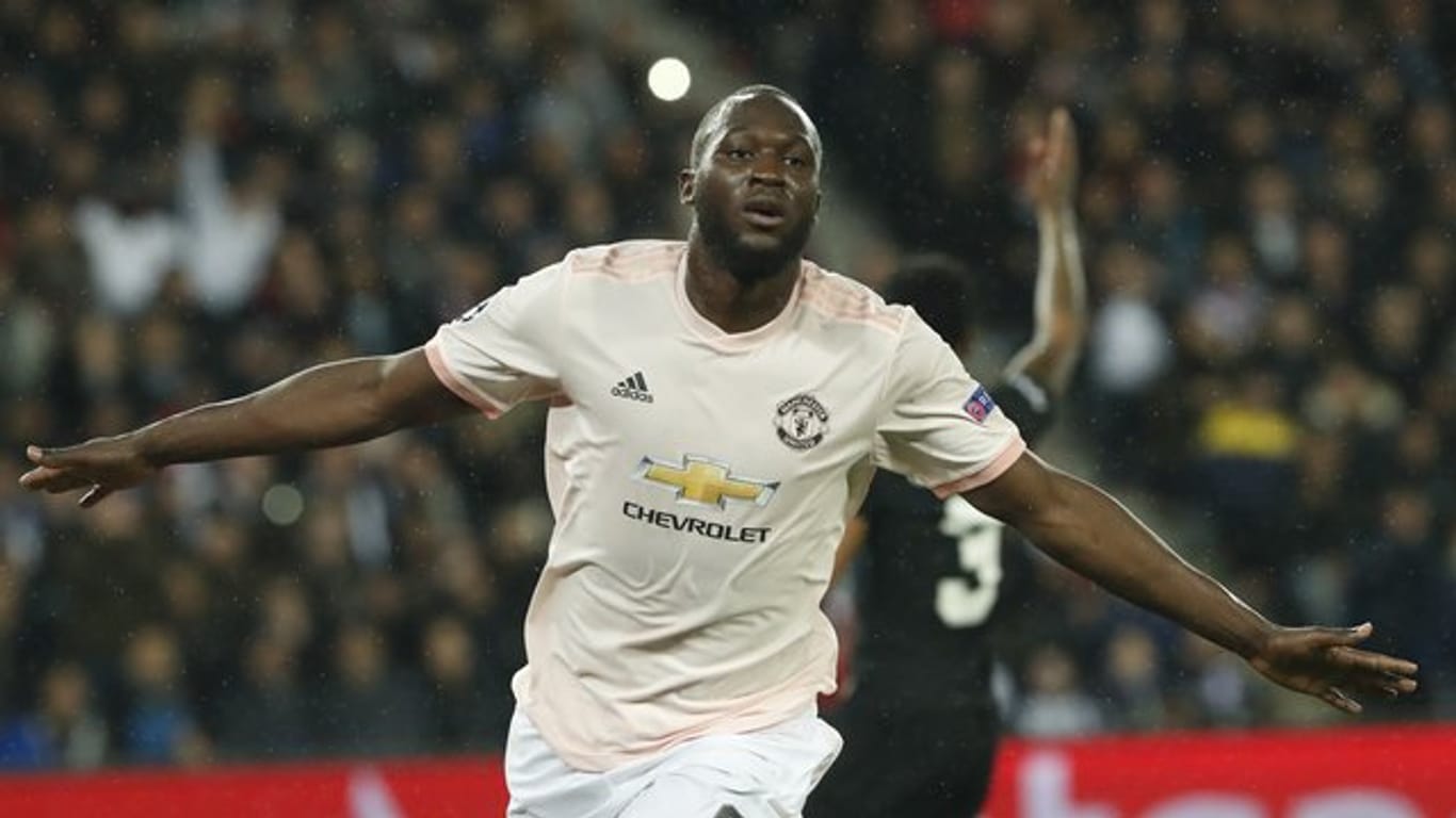 Romelu Lukaku brachte Manchester United mit seinen zwei Toren im Auswärtsspiel in Paris auf die Siegerstraße.