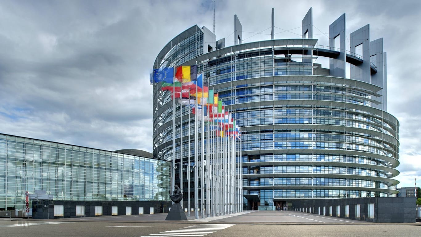 Das Gebäude des Europaparlaments in Straßburg: Das Parlament hat auch einen Sitz in Brüssel.
